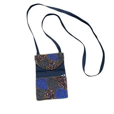 Bolso de Noche con Cuentas a Mano Bandolera Festival Hecho en Haití por Joseph Jean Ednord Arte Foto 1 de 4