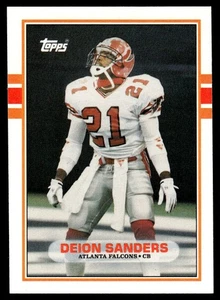 1989 Topps Traded Deion Sanders Rookie Atlanta Falcons #30T - Picture 1 of 2