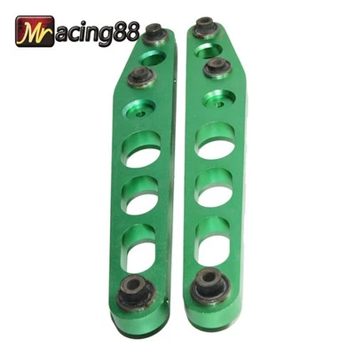 Комплект из 2 зеленых задних нижних алюминиевых рычагов управления LCA для 96–00 Honda Civic CX 1,6 л - Изображение 1 из 4