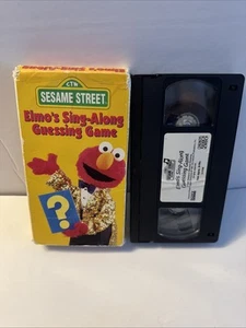 Sesame Street Elmos Sing Along Guessing Game VHS Tape Elmo - Picture 1 of 3