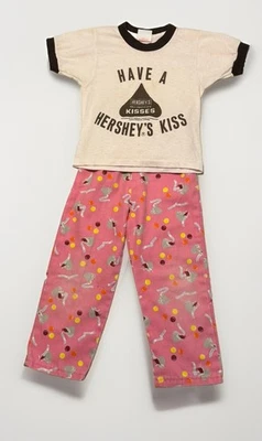Vintage Hershey’s Kisses Advertising Kids Outfit Shirt Pants 1980’s USA Size 4 - Image 1 of 4