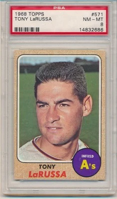 1968 Topps Tony La Russa (HOF) (#571) PSA8 PSA - Изображение 1 из 2