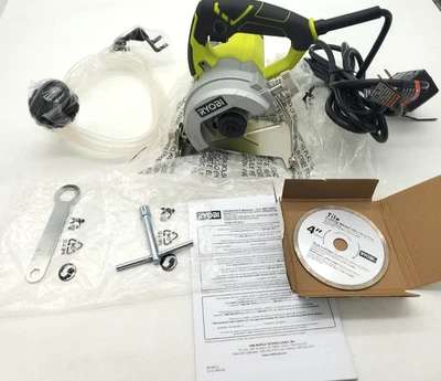 RYOBI 12 amperios 4 pulgadas Sierra para azulejos húmedos con cable de hoja Foto 1 de 4