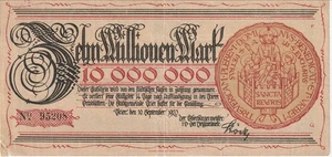 Germania Treviri Città 10.000.000 Marchi 1923 Ottime Condizioni - Foto 1 di 2