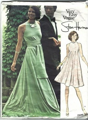 Vogue Sewing Pattern 2976 Stan Herman Vintage Loungewear Tent Dress, Size 10 - Image 1 of 2
