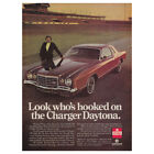 1976 Dodge Charger Daytona : Richard Petty, annonce imprimée vintage accrochée