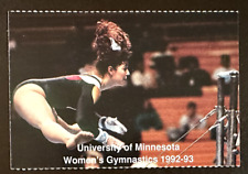 Minnesota Gophers 1992-93 NCAA Women's Gymnastics pocket schedule