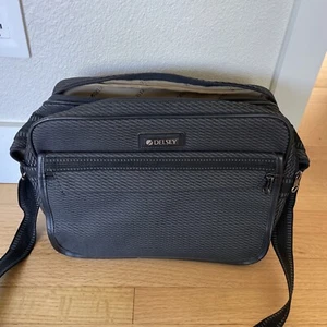 Delsey Carry-on Bag Tote Shoulder Black HandBag - Picture 1 of 10