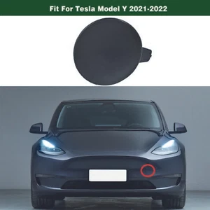 Tapa de gancho de remolque para parachoques delantero apta para Tesla modelo Y 2021-2022 - Imagen 1 de 11