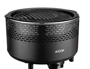 Portable Lightweight Smokeless Charcoal Grill  Aicok - Picture 1 of 12