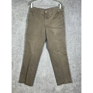 Eddie Bauer Heritage Wash Chino Pants Mens Size 33x34 Straight Leg Cotton - Picture 1 of 14