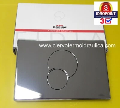 PLACCA KARIBA FIDIA DUO CROMATA 317201 PER NUOVE CASSETTE INCASSO KARIBA 9.0