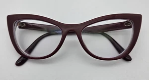 Dolce & Gabbana LD91187183 Cateye Eyeglasses FRAMES ONLY Burgundy  - Picture 1 of 11