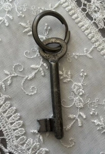 Vintage 50 516 Steel Iron Solid Barrel Antique Skeleton Key Approx 3.25” Long - Picture 1 of 12