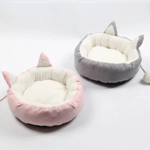 Cute Pet Nest Bed for Dot Cats Soft Warm Washable Cushion All Seasons Clearance - Picture 1 of 3