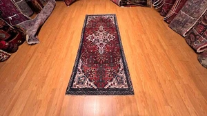 2.9 x 6.4 Handmade Antique Village Made Hallway Runner .Natural Dye Soft Wool - Picture 1 of 11