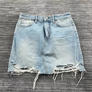 Falda de jean Forever 21 talla S para mujer de lavado mediano azul pequeña nueva con etiquetas - Imagen 1 de 7