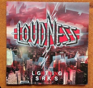 "Loudness ""Lightning Strikes"" 12 x 12 Promo Poster flach - 1986 Atlantic Corp. - Bild 1 von 2