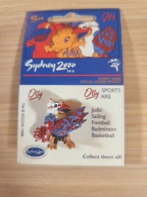 Juegos Olímpicos 2000 Sydney Olly Mascota Judo Sombrero Solapa Coleccionable Foto 1 de 2