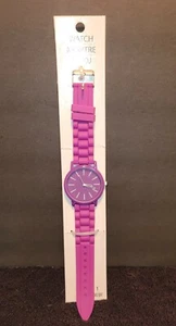 Uhr Lila Silikon Montre Reloj Gelee Neu mit Etikett Batterie enthalten - Bild 1 von 8