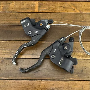 Vintage Shimano Deore DX Shifter Set ST-M071 STI MTB ATB 7s SLR 7 Speed A9 - Picture 1 of 13