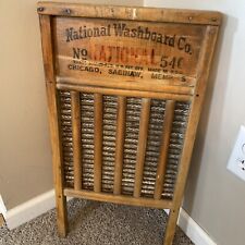 Vintage antique washboard by National Washboard Co. No. 540 Silver Duke