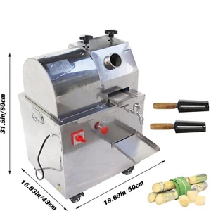 3 Rollers Sugar Cane Juicer Vertical Electric Sugar Cane Ginger Press Extractor - Picture 1 of 13