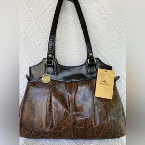Patricia Nash abstraktes Tier * Neapel Schulranzen & Potenaz Kisslock Clutch * Neu mit Etikett - Bild 1 von 12
