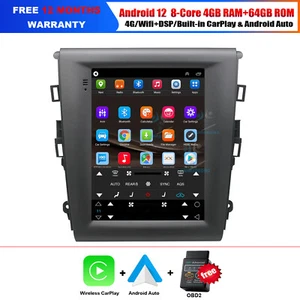 9.7" Touchscreen Audio Android12 Sat Nav GPS Car Stereo for Ford Mondeo 2013-2017 - Picture 1 of 22