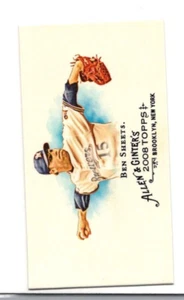 2008 TOPPS ALLEN & GINTER'S BASEBALL MINI 57 BEN SHEETS BREWERS - Picture 1 of 2
