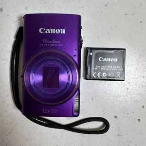 Canon PowerShot ELPH 360 HS lila 12x optischer Zoom kompakte Digitalkamera - Bild 1 von 13