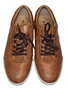 Scarpe da guida uomo Piloti Avenue in pelle cognac taglia 10 sneakers - Foto 1 di 6