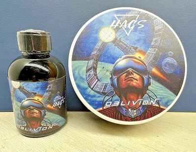 HAGS Artisan Shaving Products - OBLIVION - Shave Soap & Aftershave Splash - Image 1 of 4