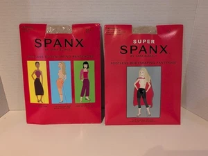 Spanx By Sara Blakely The Original Footless Control Top Pantyhose Size E 2 Packs - Picture 1 of 15