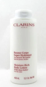 Clarins Moisture Rich Body Lotion w/Shea Butter Dry Skin 400 ml. Sealed Bottle - Picture 1 of 2