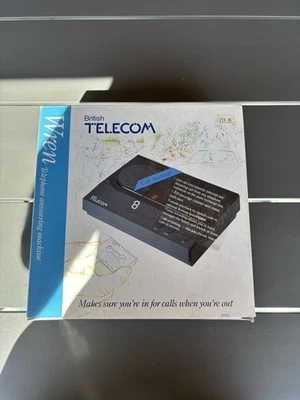 Vintage BT Wren Answering Machine Micro Cassette Boxed - Black - Image 1 of 4