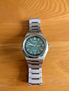 CITIZEN - TITANIUM  - ZENSHIN - green dial - eco-drive movement - Picture 1 of 7