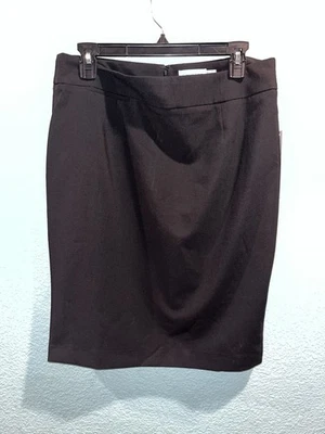 Calvin Klein Falda Lápiz Mujer Talla 12”traje” Negro BNWT $79 ¡Hasta la Rodilla! Foto 1 de 4