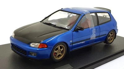 Solido 1/18 Scale Diecast S1810406 - 1991 Honda Civic (EG6) - Blue Pearl - Image 1 of 4