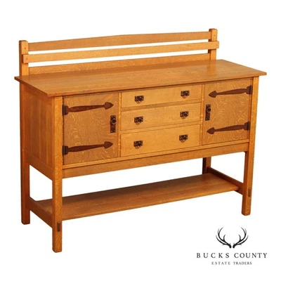 Warren Hile Studio Mission Oak Sideboard - Image 1 of 4