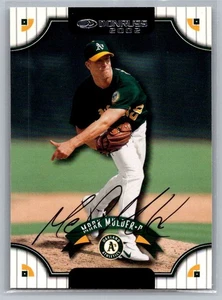 2002 Donruss Auto Mark Mulder #110 w/ COA - Picture 1 of 2