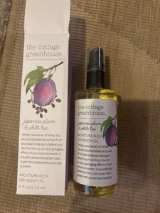 The Cottage Greenhouse Japanese Plum And White Tea Dry Body Oil NIB SOLD OUT! - Picture 1 of 1