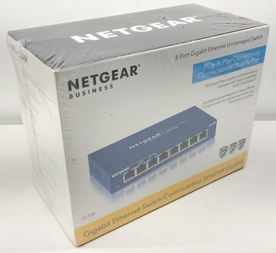 Netgear 8-Port Ethernet Unmanaged Switch GS108 606449070156 - Image 1 of 4