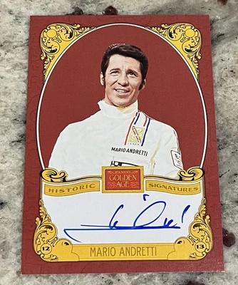 2013 Panini Golden Age Historic Signatures Mario Andretti #MA Auto Champion  - Image 1 of 2