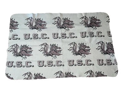 Vintage Stadium Blanket Throw University of South Carolina Gamecocks 1980s - Image 1 of 4
