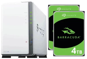Synology Diskstation DS223j 8TB NAS Server (2x4TB) Seagate Barracuda - Afbeelding 1 van 4