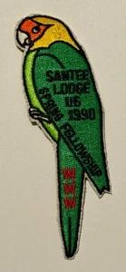 OA Lodge 116 Santee 1990 Spring Fellowship Patch, Pee Dee Area Council, SC, NEW - Picture 1 of 2