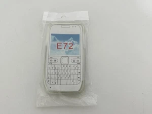 NEW NOKIA E72 TPU CLEAR PHONE CRYSTAL DESIGN CASE - Picture 1 of 2