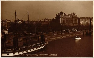 FOTO REAL PC JUECES L542 TÁMESIS TERRAPLÉN LONDRES INGLATERRA (u10687) - Imagen 1 de 2