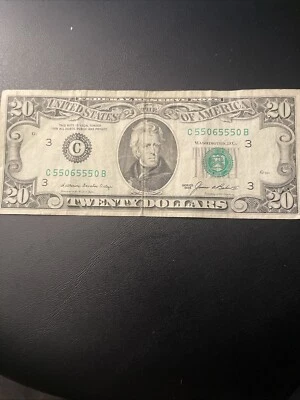 1985 20 Dollar Bill Serial Number C55065550B - Image 1 of 3
